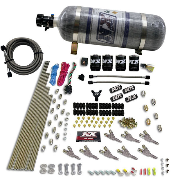 Nitrous Express - VORTECH NOZZLE SYSTEM WITH 12LB COMPOSITE BOTTLE - 80016-12