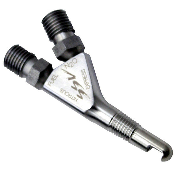 Nitrous Express - SSV NOZZLE.  90 DEGREE DISCHARGE STAINLESS STEEL REPLACES ANY 1/16NPT NOZZLE - 80016