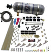 Nitrous Express - STD NOZZLE SYSTEM (200-500HP) GAS W /DIST. BLOCK & 4 SOLENOIDS WITH 15LB BOTTLE - 80018-12