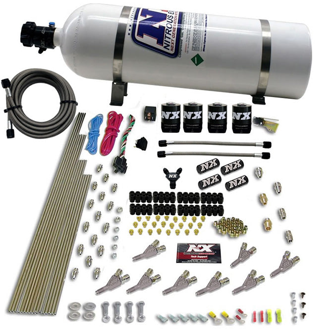 Nitrous Express - STD NOZZLE SYSTEM  WITH 12LB COMPOSITE BOTTLE - 80018-15