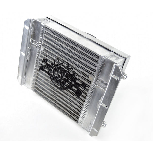 13.8in X 10in Dual Fluid Bar & Plate HD Oil Cooler W/9in SPAL Fan
