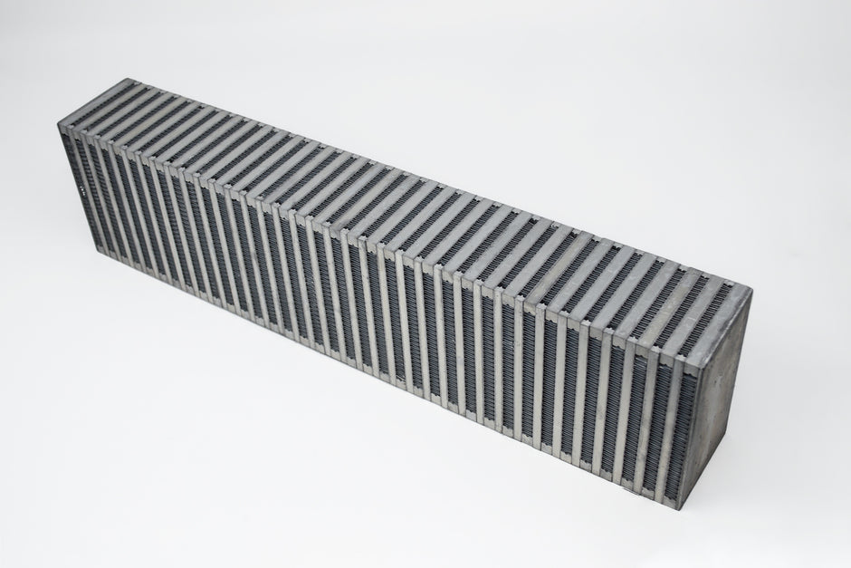High-Performance Bar & Plate Intercooler Core 24x6x3.5 - Vertical Flow