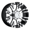 Raven Gloss Black Machined 18x9.5 8x6.5 4.5BS Offset -19mm Cap P/N 7515041