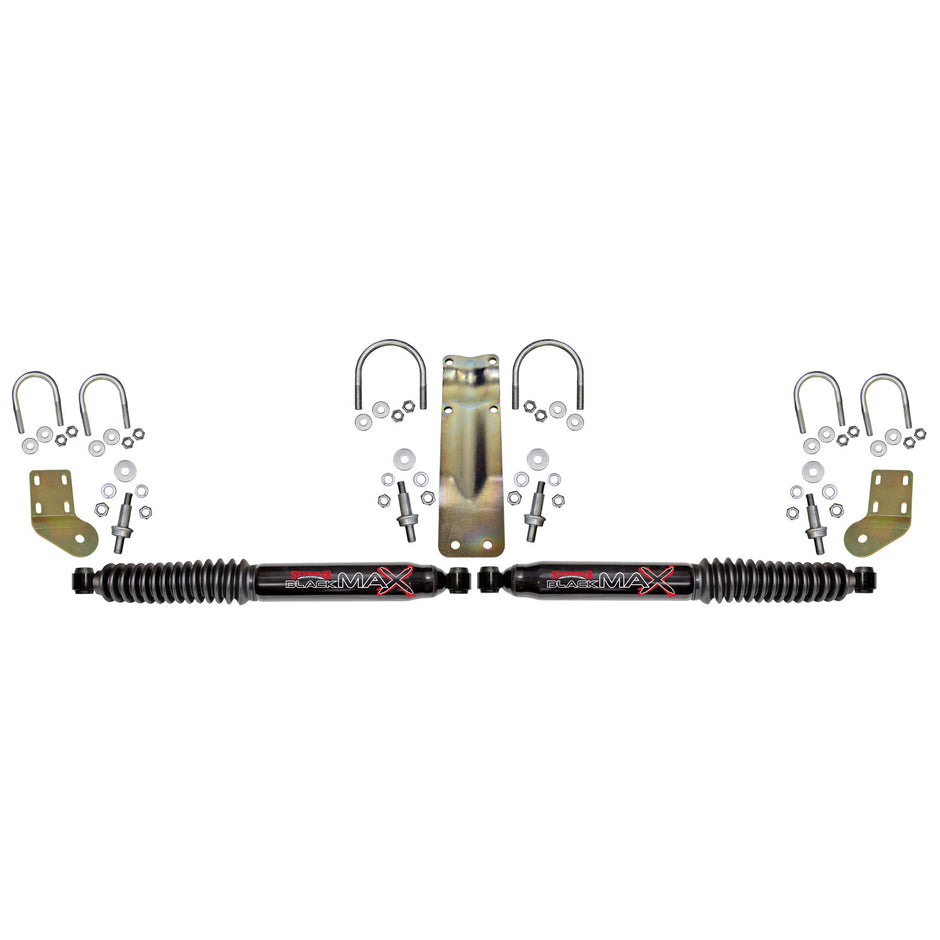 Black MAX Dual Stabilizer Kit With Black Cylinders And Black Boots.