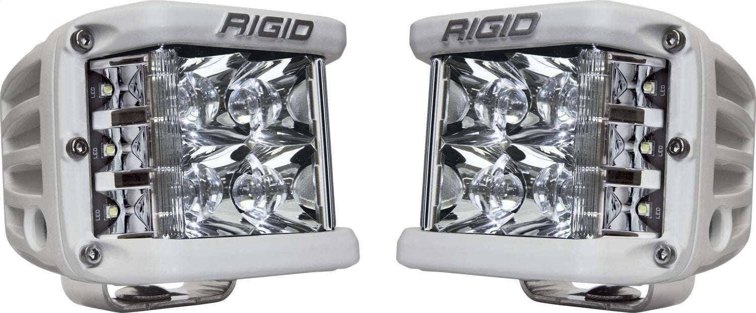 RIGID D-SS PRO Side Shooter Spot Optic Surface Mount White Housing Pair