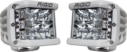 RIGID D-SS PRO Side Shooter Spot Optic Surface Mount White Housing Pair