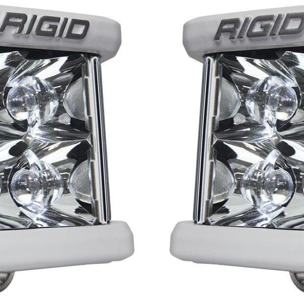 RIGID D-SS PRO Side Shooter Spot Optic Surface Mount White Housing Pair