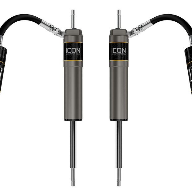 ICON 1997-2023 Nissan Patrol Y61 0-2.5" Lift Front V.S. 2.5 Aluminum Series Shock Absorbers Remote Reservoir Pair