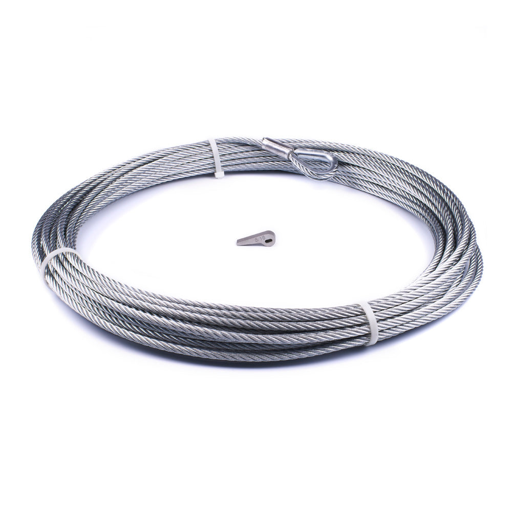 Replacement Steel Winch Rope - 5/16 In X 100 Ft  Galvanized  For ZEON 8