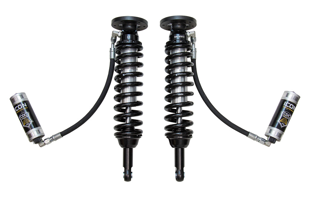 ICON 2009-2013 Ford F-150 4WD 1.75-2.63” Lift Front V.S. 2.5 Series Coilover Kit Remote Reservoir W/ CDCV