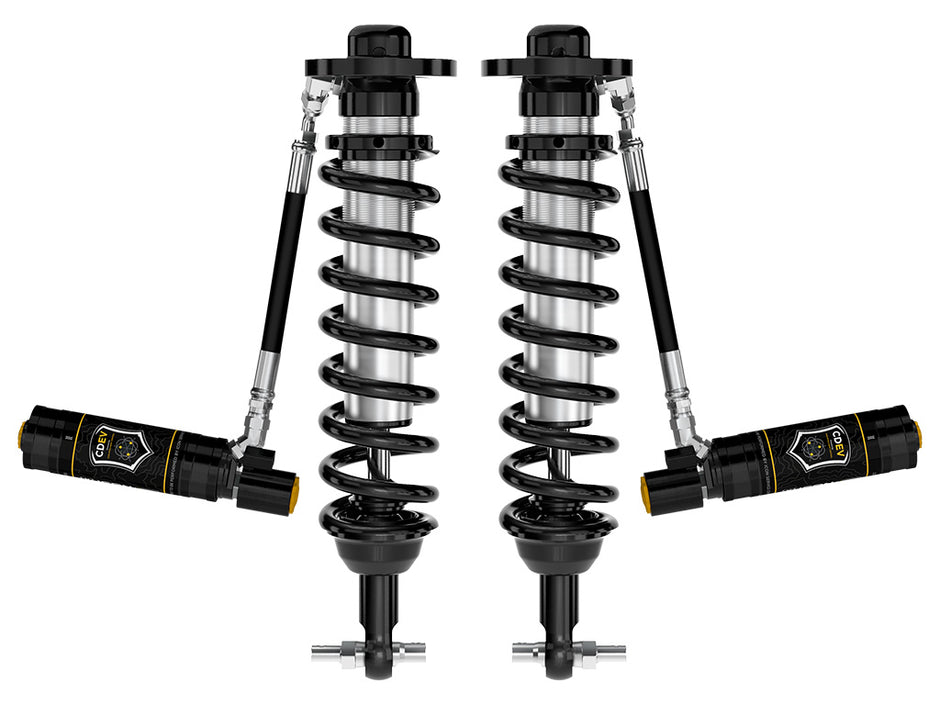ICON 2021-2023 Ford F-150 2WD 0-3" Lift Front V.S. 2.5 Series Coilovers Remote Reservoir W/ CDEV Pair
