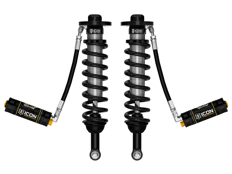 ICON 2021-2026 Ford F-150 2WD 0-3" Lift Front V.S. 2.5 Series Coilovers Extended Travel Remote Reservoir W/ CDCV Pair