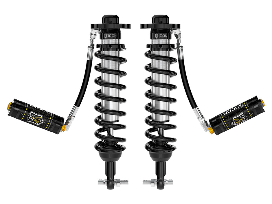 ICON 2021-2024 Ford F-150 4WD/Tremor 3.5-4.5"/2.5-3" Lift Front V.S. 2.5 Series Coilovers Remote Reservoir W/ CDCV Pair