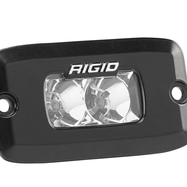 RIGID SR-M Series PRO Flood Optic Flush Mount Black Housing Single