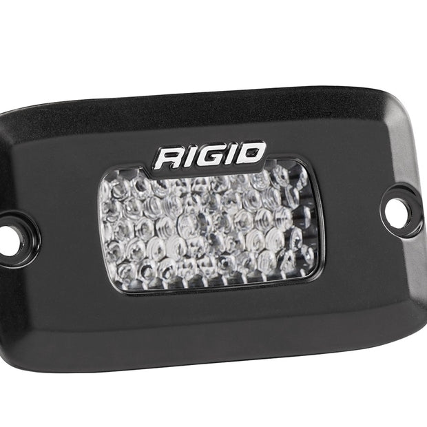 RIGID SR-M Series PRO Flood Diffused Flush Mount Black Housing Single