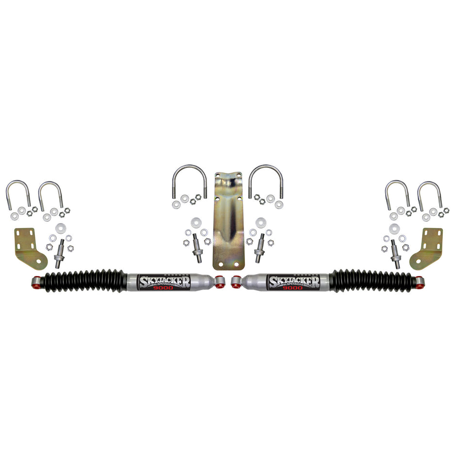 9000 Dual Stabilizer Kit With Silver Cylinders And Black Boots.