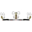 9000 Dual Stabilizer Kit With Silver Cylinders And Black Boots.
