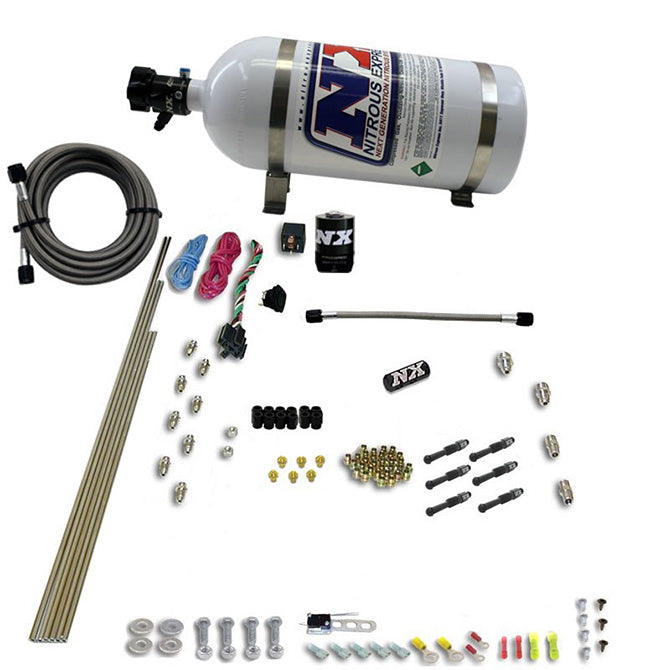 Nitrous Express - 6-Cyl Dry Direct Port Nitrous System 10lb Bottle - 93066-10