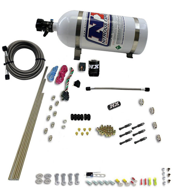 Nitrous Express - 6-Cyl Dry Direct Port Nitrous System 10lb Bottle - 93066-10