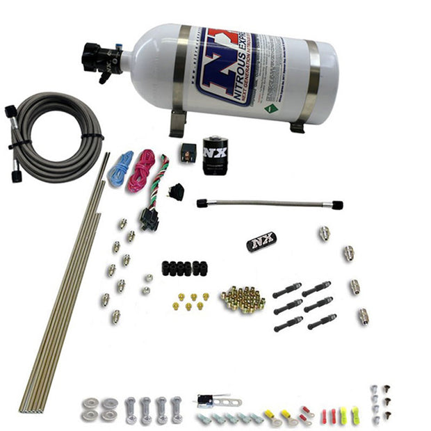 Nitrous Express - 6-Cyl Dry Direct Port Nitrous System 15lb Bottle  - 93066-15