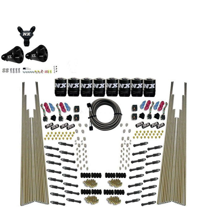 Nitrous Express - 8 CYL DRY DIRECT PORT FOUR STAGE 8 SOLENOIDS WITHOUT BOTTLE (200-600HP) - 93306-00