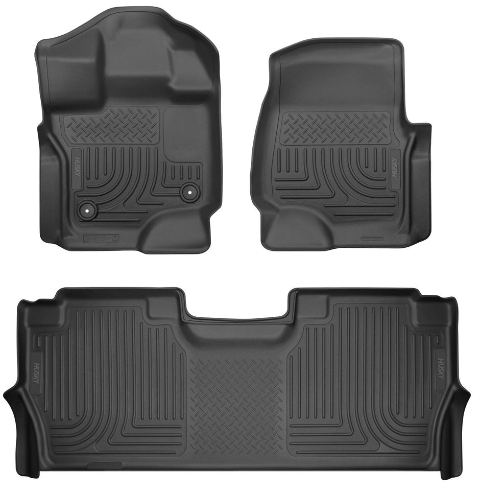 Husky X-act Front & 2nd Seat Floor Liners 53468