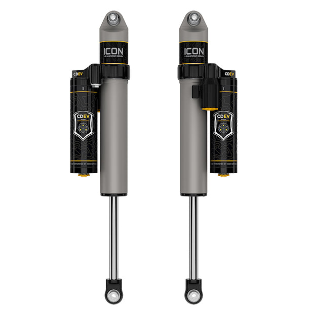 ICON 2021-2024 Ford F-150 4WD/F-150 Tremor 0-2" Lift Rear V.S. 2.5 Aluminum Series Shock Absorbers Piggyback Reservoir W/ CDEV Pair