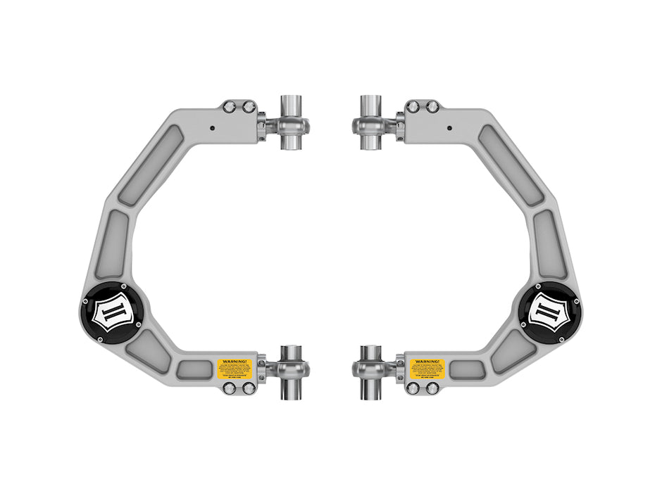 ICON 2021-2024 Ford F-150 Front Billet Upper Control Arms W/ Delta Joint Pro
