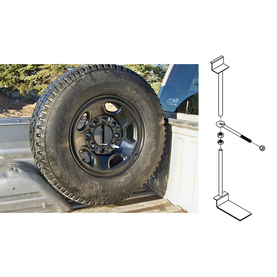 Titan Fuel Tanks Spare Tire Buddy In Bed Tire Mount - 9901330