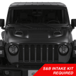 Air Hood Scoops For Jeep Wrangler Rubicon / Gladiator (S&B Intake Required)  installed in a Jeep