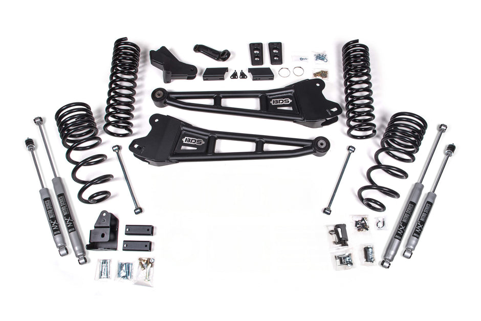 2025-2026 Ram 2500 4wd (Diesel) 4" Radius Arm Suspension Lift Kit  2.5" Rear Lif