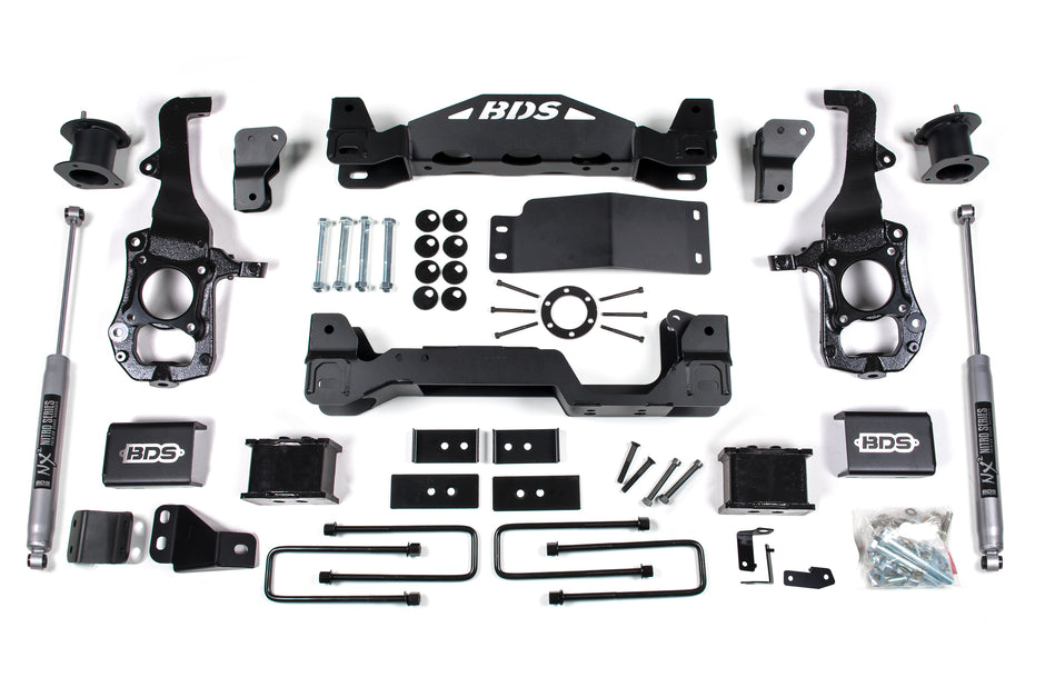 2021-2025 Ford F150 4wd  6" Suspension Lift Kit  5" Rear Lift  Block - 6" Strut
