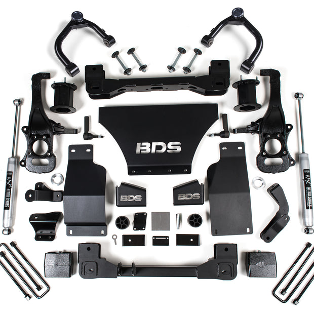 2019-2026 Chevy/GMC 1500 Gas 4wd 6" Suspension System  5" Rear  Block - Spacer F