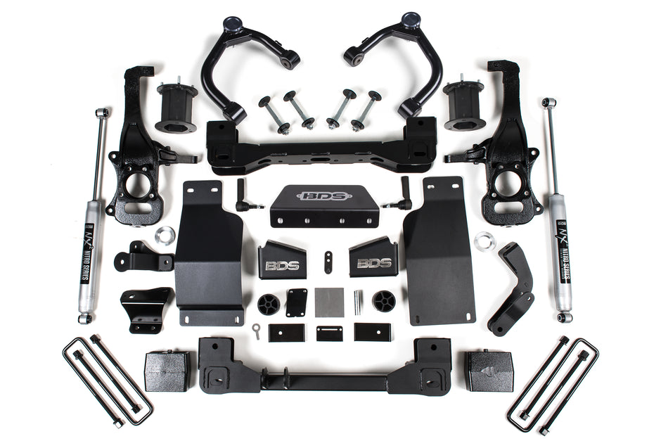 2019-2026 Chevy/GMC 1500 Diesel/2.7T 4wd 6" Suspension System  5" Rear  Block -