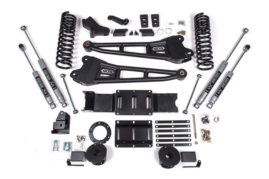2019-2024 Ram 2500 4" Radius Arm Gas - Rear AirRide - Fox Shocks