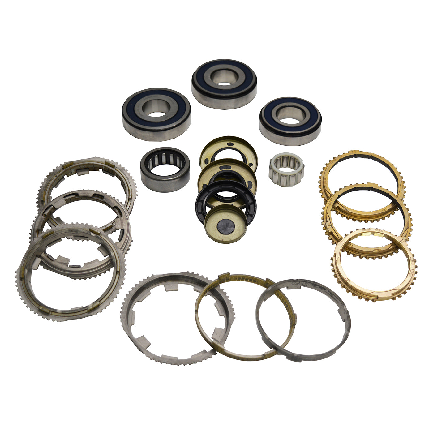 NSG370 M/T BEARING KIT '05-'12 JEEP W/SYNCHROS  SPRAYED LINING ON 5-6