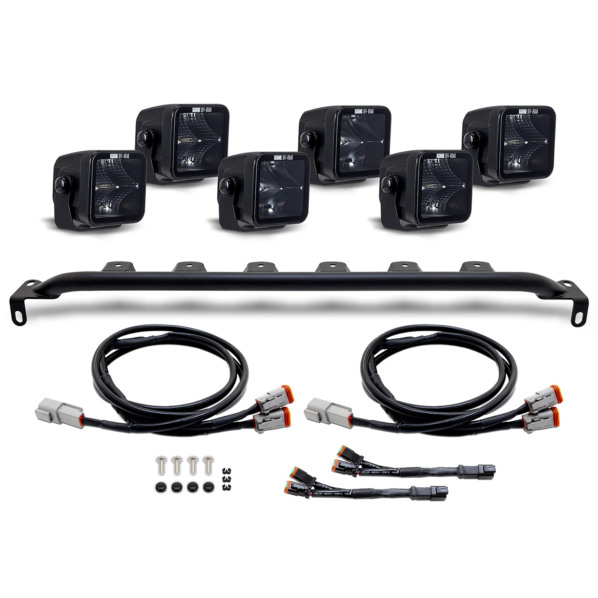 Mishimoto BNLT-BR-21M-B6U Bumper Pod Lights (6)  Fits Ford Bronco 2021+ W/Modular Bumper And Upfitter