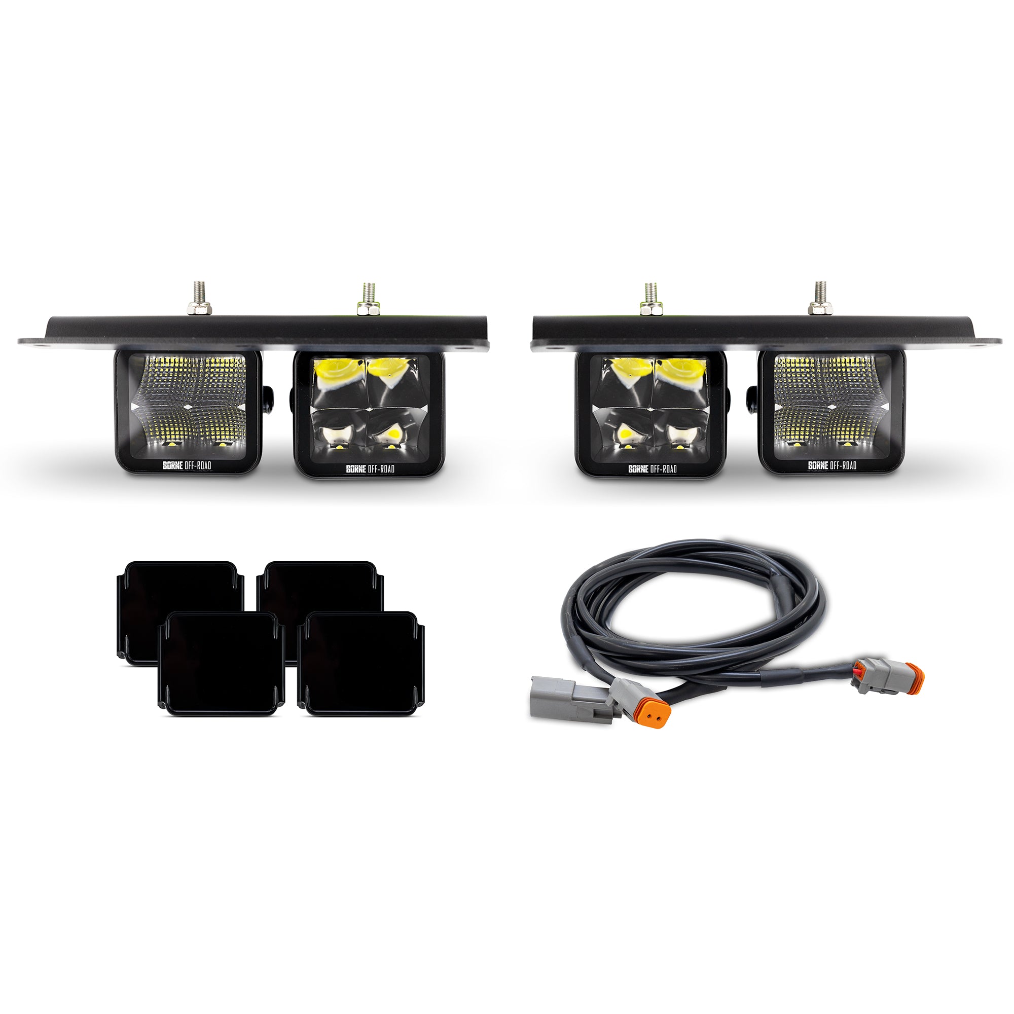 Mishimoto BNLT-BR-21M-FG4U Bumper Fog Lights  Fits Ford Bronco 2021+ W/Modular Bumper And Upfitter