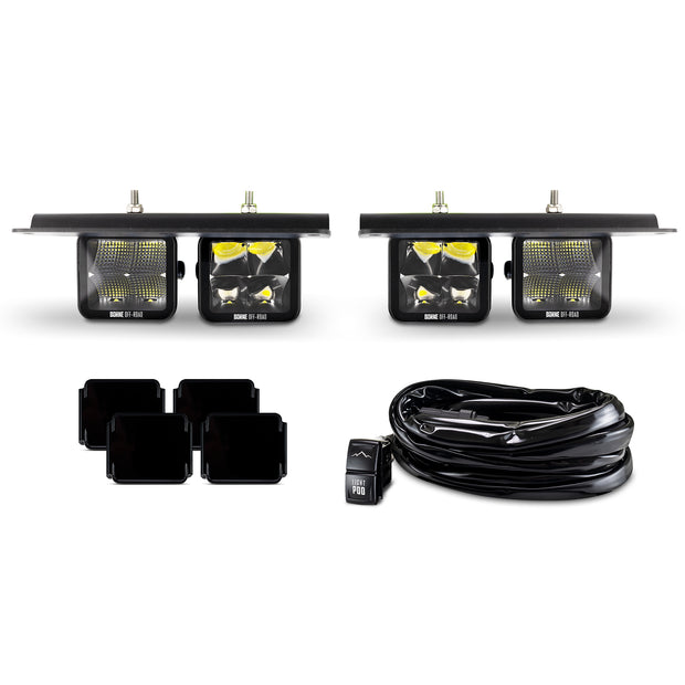 Mishimoto BNLT-BR-21M-FG4 Bumper Fog Lights  Fits Ford Bronco 2021+ W/Modular Bumper