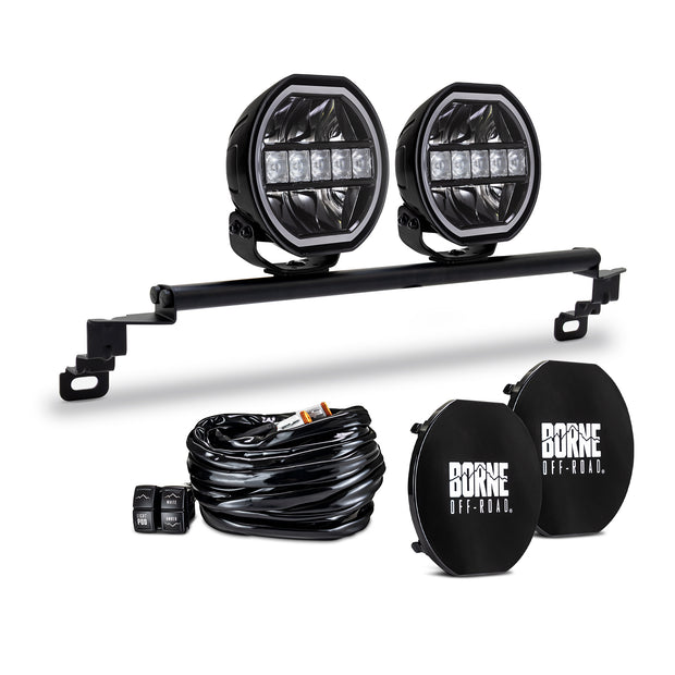 Mishimoto BNLT-BR-21S-B27 7 Bumper Round Lights  Fits Ford Bronco 2021+ W/Standard Bumper
