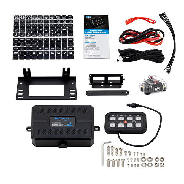 Borne Off-Road BNLT-GANG-8 8-Gang Switch Panel