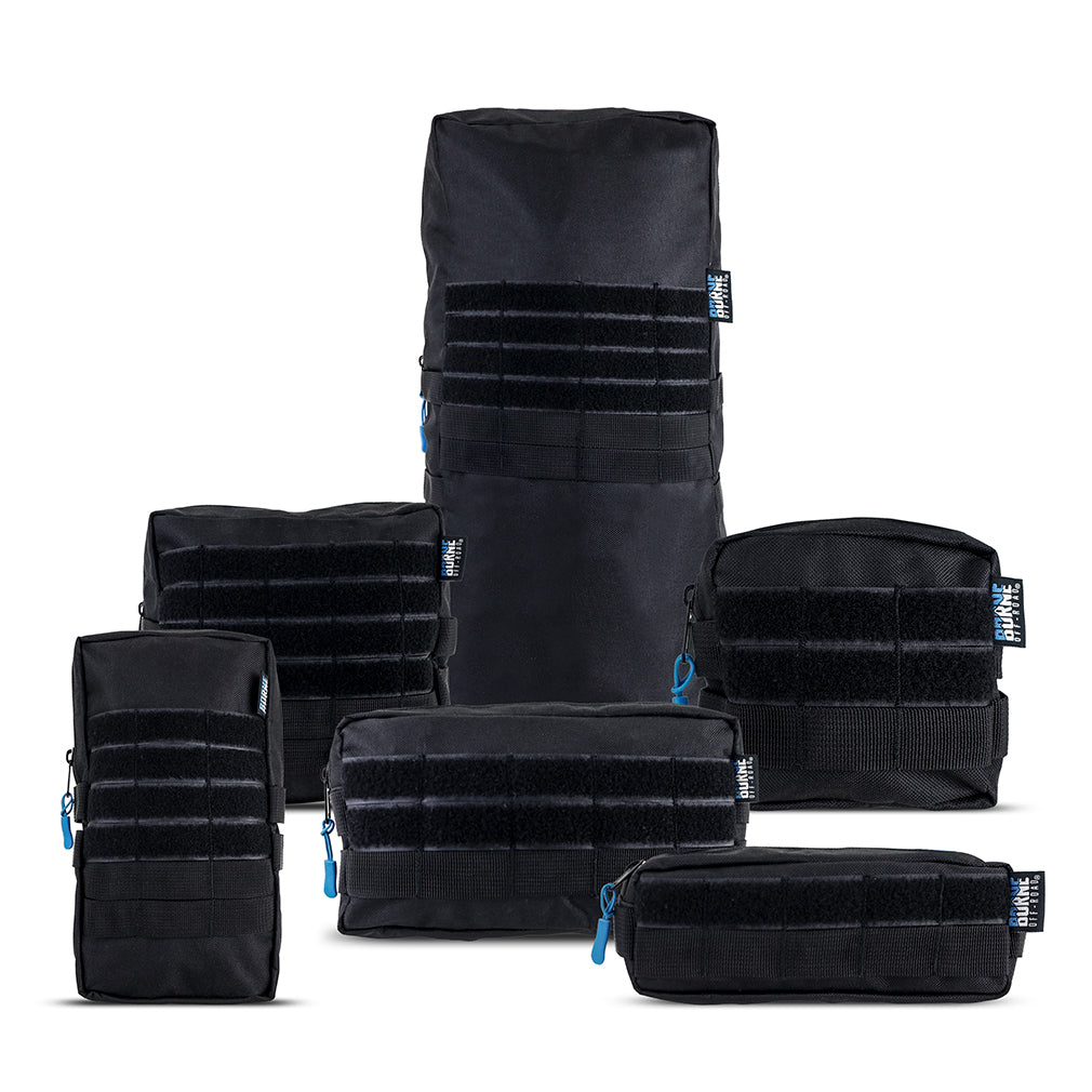 Borne Off-Road BNMP-B-002 Molle Pouch Set  6-Pack