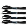 Borne Off-Road BNRTC-SLP-4BK Soft Loop Tie-Down Straps  Black