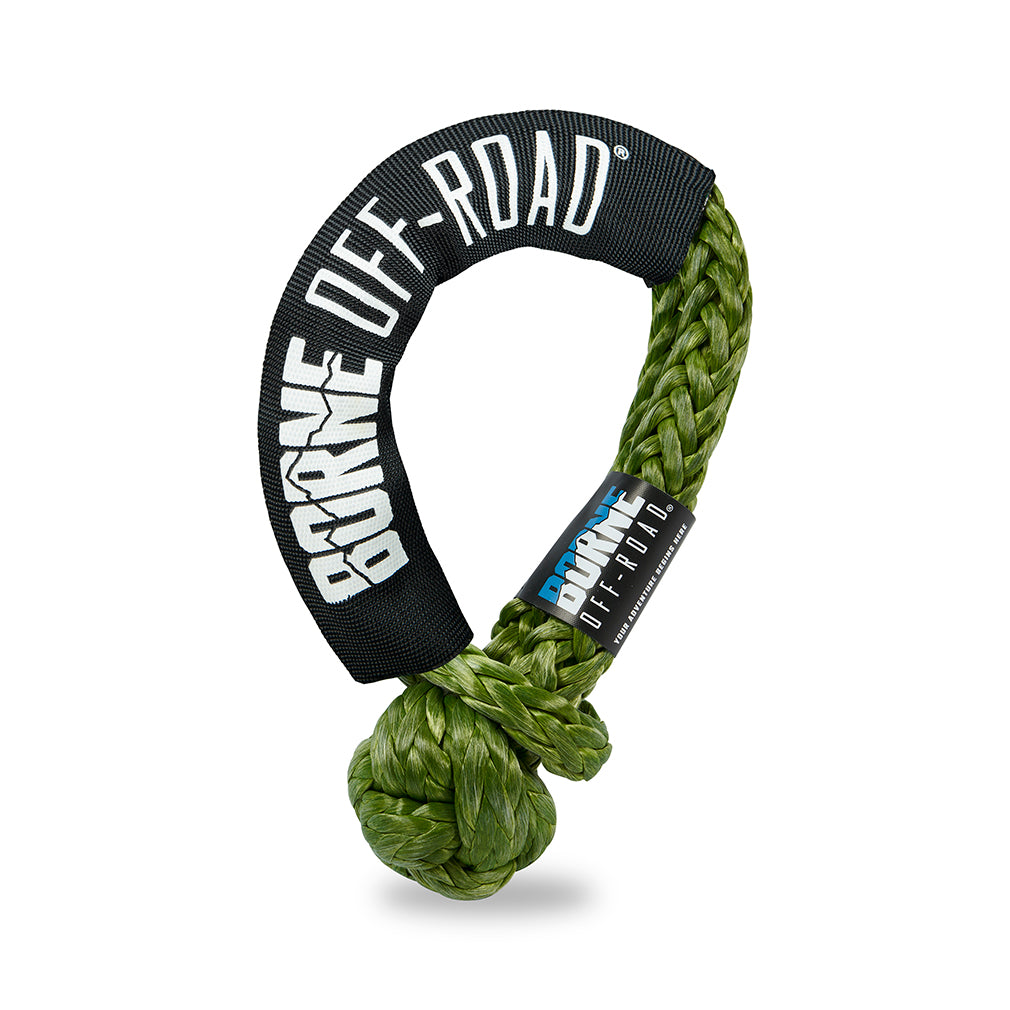 Borne Off-Road BNSS-716-AG Soft Shackle  Army Green  7/16 In