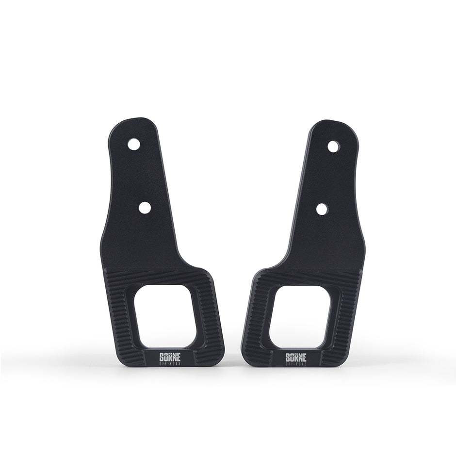Borne Off-Road BNTH-F150-17BK Billet Tow Hooks  Black  Fits Ford F-150 Raptor 2017+