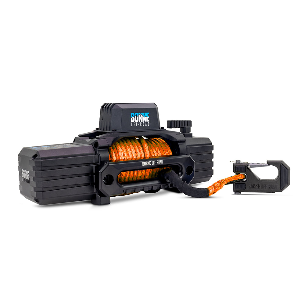 Borne Off-Road BNWN-12-SOR 12K Winch  Orange  Synthetic Rope