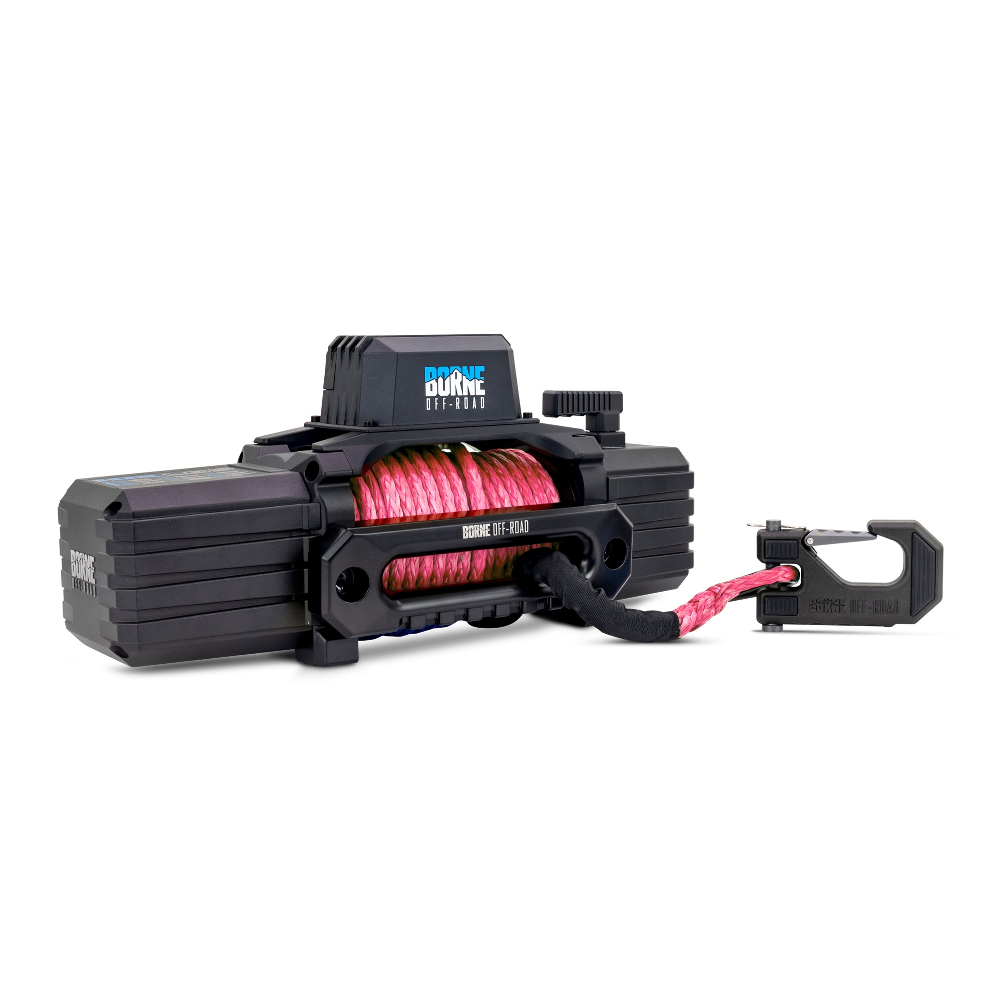 Borne Off-Road BNWN-12-SPK 12K Winch  Pink  Synthetic Rope