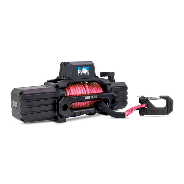 Borne Off-Road BNWN-12-SPK 12K Winch  Pink  Synthetic Rope