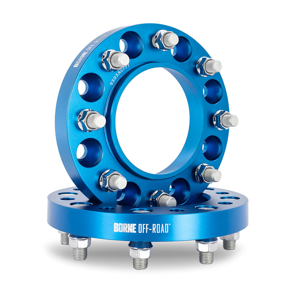 Borne Off-Road BNWS-002-320BL Wheel Spacers  Blue  8X170  11.00in Center Bore  M14 X 1.5  1.25in