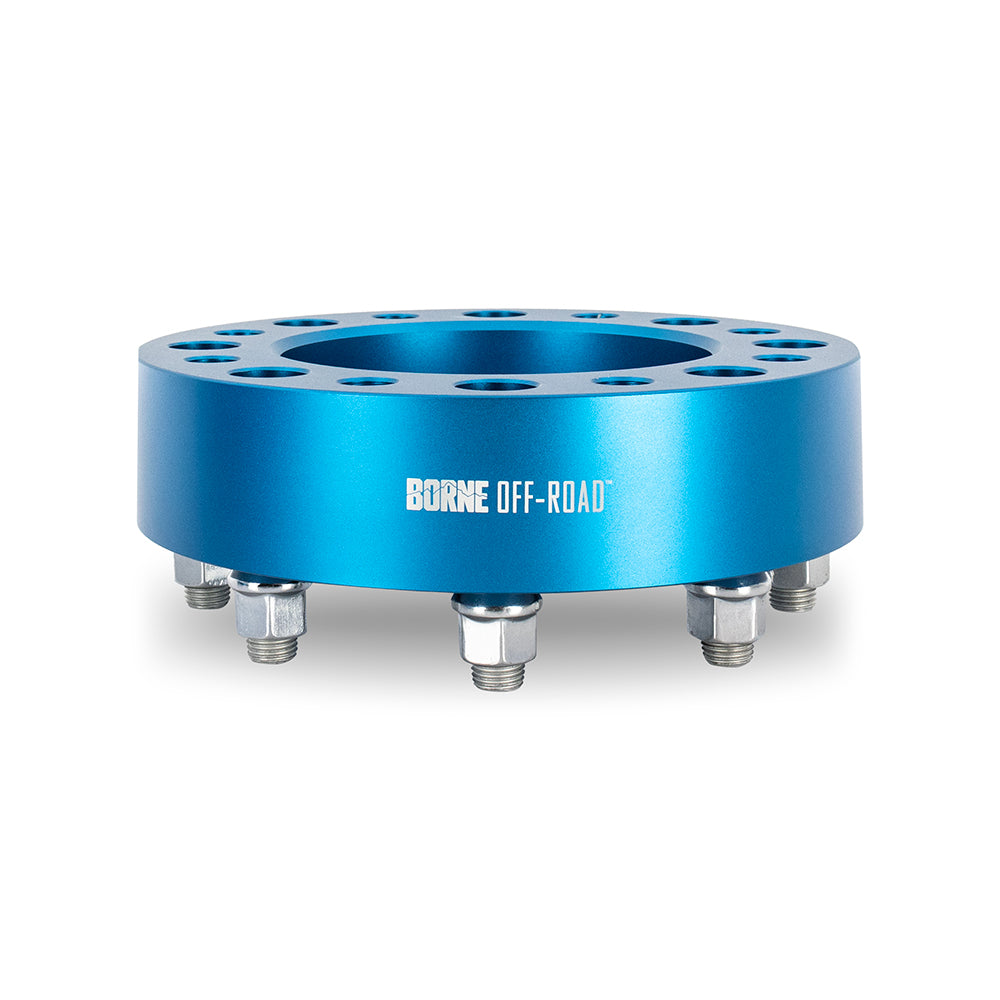 Borne Off-Road BNWS-002-500BL Wheel Spacers  Blue  8X170  11.00in Center Bore  M14 X 1.5  2.00in